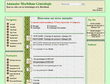 Tablet Screenshot of annuaire.morbihan-genealogie.com